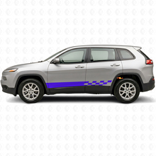 Geblokte Strepen Zijvinylsticker voor Jeep Cherokee KL 2013-2023_2