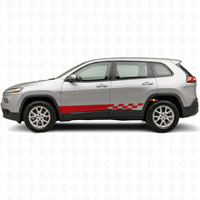 Geblokte Strepen Zijvinylsticker voor Jeep Cherokee KL 2013-2023_3
