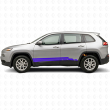Gebogen Strepen Zij Vinyl Decal Kit voor Jeep Cherokee KL 2013-2023_2