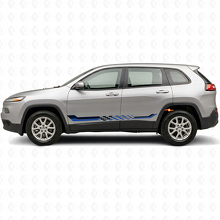 Vinyldecal met geruite vlag zijkstrepen voor Jeep Cherokee KL 2013-2023_2