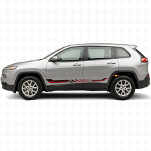 Vinyldecal met geruite vlag zijkstrepen voor Jeep Cherokee KL 2013-2023_3