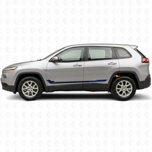 Racing stijl zijstrepen vinyl sticker voor Jeep Cherokee KL 2013-2023_2