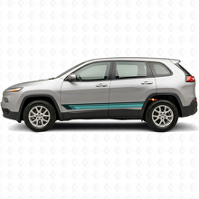 Vintage rechte strepen zijkant vinyl decal voor Jeep Cherokee KL 2013-2023_2
