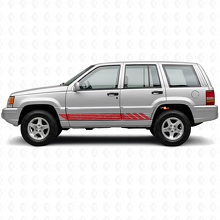 Topografische stijl strepen zijkant vinyl sticker voor Jeep Grand Cherokee 1993-1998_3