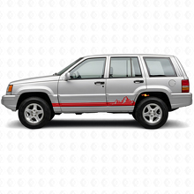 Mountains Dunne Strepen Zij Vinyl Decal voor Jeep Grand Cherokee 1993-1998_3