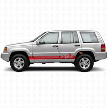 Mountains Wide Stripes Side Vinyl Decal voor Jeep Grand Cherokee 1993-1998_3