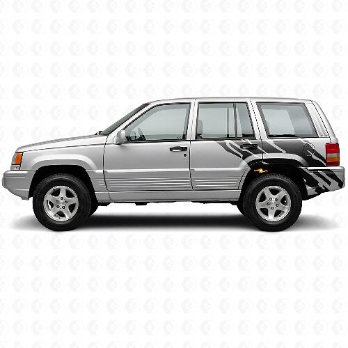 Modderspatten Grafiek Achterzijde Vinyl Decal voor Jeep Grand Cherokee 1993-1998