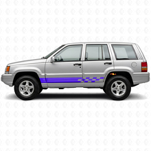 Ruitjes Strepen Zij Vinyl Sticker voor Jeep Grand Cherokee 1993-1998_2