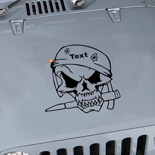 Aangepaste Militaire Soldaat Schedel Kap Vinyl Sticker Voor Jeep Wrangler