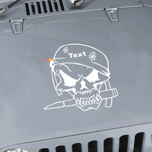 Militaire Soldaat Schedel Hood Vinyl Stickers Voor Jeep Wrangler TJ LJ JK_2
