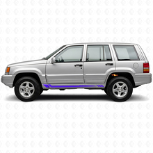 Honingraatstrepen zijkant vinyl decal voor Jeep Grand Cherokee 1993-1998_2