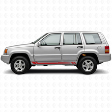 Honingraatstrepen zijkant vinyl decal voor Jeep Grand Cherokee 1993-1998_3