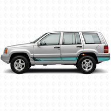 Vintage rechte strepen zijvinylsticker voor Jeep Grand Cherokee 1993-1998_2