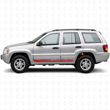 Ruitvormige Gebogen Zijstrepen Vinyl Decal voor Jeep Grand Cherokee 1999-2004_3