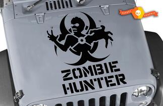 Jeep Rubicon Wrangler Zombie Hunter Sticker CJ YJ TJ JK Vinyl Sticker