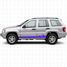 Mountains Dunne Strepen Zij Vinyl Decal voor Jeep Grand Cherokee 1999-2004_2