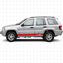 Mountains Style Strepen Zij Vinyl Decal voor Jeep Grand Cherokee 1999-2004_3