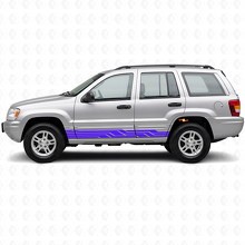 Gevlochten Strepen Zij Vinyl Sticker voor Jeep Grand Cherokee 1999-2004_2