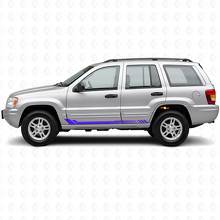 Honeycomb Strepen Zijkant Vinyl Decal voor Jeep Grand Cherokee 1999-2004_2