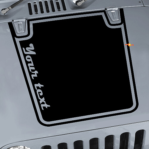 Blackout Graphic Motorkap Vinyl Sticker Voor Jeep Wrangler CJ YJ TJ JK