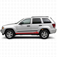 Mountains Dunne Strepen Zij Vinyl Sticker voor Jeep Grand Cherokee 2005-2010_3