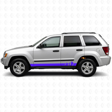 Mountains Wide Stripes Side Vinyl Decal voor Jeep Grand Cherokee 2005-2010_2