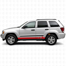 Mountains Wide Stripes Side Vinyl Decal voor Jeep Grand Cherokee 2005-2010_3