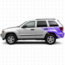 Modderspatten Grafische Achterzij Vinyl Sticker voor Jeep Grand Cherokee 2005-2010_2