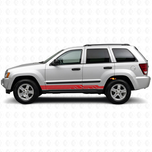 Verweven Strepen Zij Vinyl Sticker voor Jeep Grand Cherokee 2005-2010_3