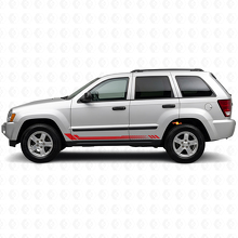 Honeycomb Strepen Zij Vinyl Sticker voor Jeep Grand Cherokee 2005-2010_3