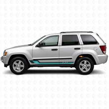 Vintage stijl zijstrepen vinyl decal voor Jeep Grand Cherokee 2005-2010_2
