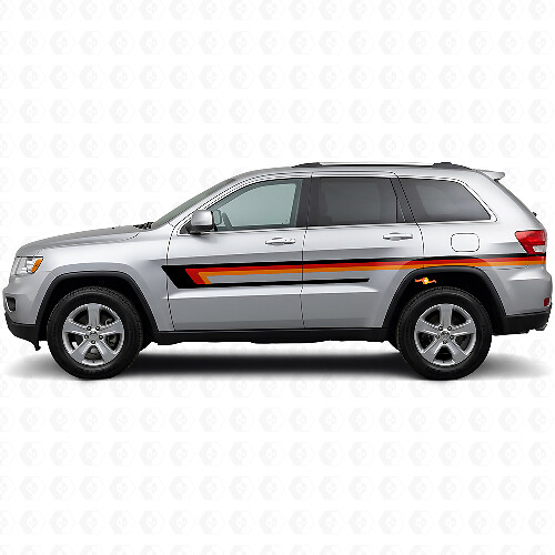 Vinylsticker met drievoudige strepen voor deurzijde voor Jeep Grand Cherokee 2011-2021