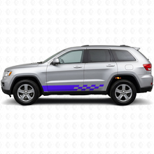 Gecheckte Strepen Zijkant Vinyl Decal voor Jeep Grand Cherokee 2011-2021_2