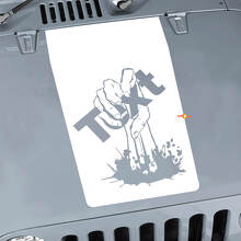 Zombie Hand Motorkap Vinyl Sticker Voor Jeep Wrangler CJ YJ TJ JK 2