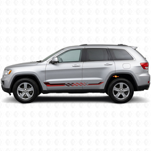 Geruite Vlag Zijstrepen Vinyl Decal voor Jeep Grand Cherokee 2011-2021_3