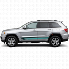 Vintage rechte strepen zijvinylsticker voor Jeep Grand Cherokee 2011-2021_2