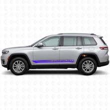 Gebogen Zijstrepen Vinyl Decal met Ruitmotief voor Jeep Grand Cherokee 2021+_2
