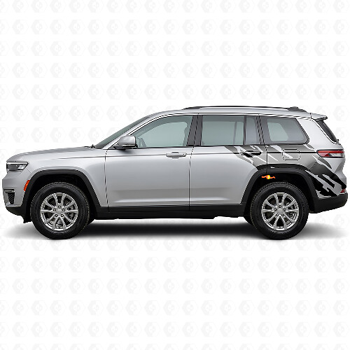 Modderspat Grafische Achterzij Vinylsticker voor Jeep Grand Cherokee 2021+