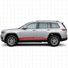 Door elkaar gevlochten strepen zij vinyl sticker voor Jeep Grand Cherokee 2021+_3