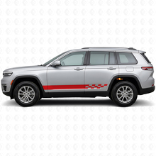 Geblokte Strepen Zij Vinyl Sticker voor Jeep Grand Cherokee 2021+_3