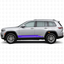 Gebogen Strepen Zij Vinyl Decal Kit voor Jeep Grand Cherokee 2021+_2