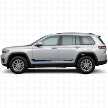 Ruitenpatroon Zijstrepen Vinyl Decal voor Jeep Grand Cherokee 2021+_2