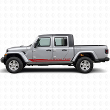 Gebogen Zijstrepen met Ruitmotief Vinyl Sticker voor Jeep Gladiator 2020+_3