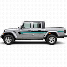 Triple Strepen Deurzijde Vinyl Decal voor Jeep Gladiator 2020+_2