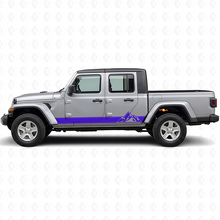 Mountains Style Strepen Zijkant Vinyl Decal voor Jeep Gladiator 2020+_2