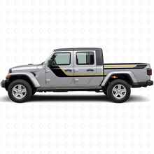 Dubbele Strepen Zij Vinyl Decal voor Jeep Gladiator 2020+_2