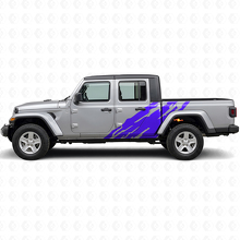 Modderspatgrafiek Zijkant Vinyl Decal voor Jeep Gladiator 2020+_2