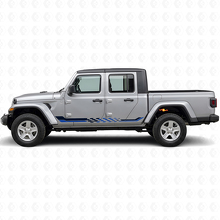 Ruitvormige Vlag Zijstrepen Vinyl Decal voor Jeep Gladiator 2020+_2