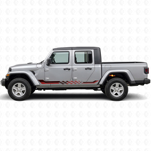 Ruitvormige Vlag Zijstrepen Vinyl Decal voor Jeep Gladiator 2020+_3