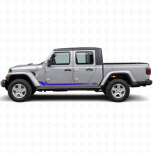 Zeshoekige Strepen Zij Vinyl Sticker voor Jeep Gladiator 2020+_2